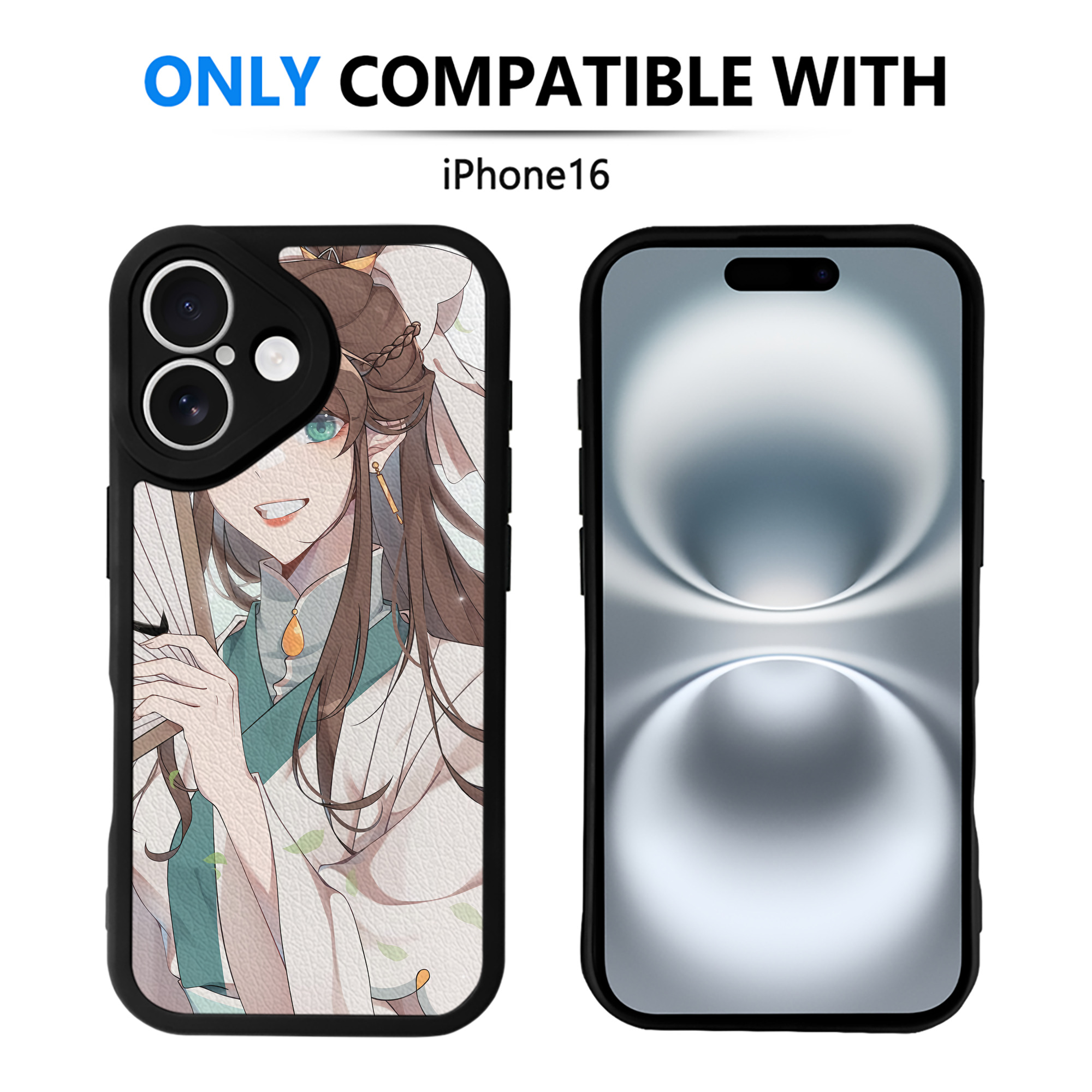（画像用） 刀剣乱舞 Touken Ranbu 【iPhone 16シリーズ対応】シリコンスマホケース（レザー調） 材質：シリコン